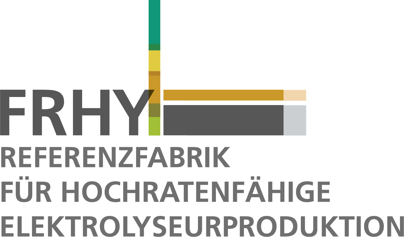 Logo der der ReferenzFabRik für Hochratenfähige ElektrolYseurproduktion. Quelle: Fraunhofer IWU