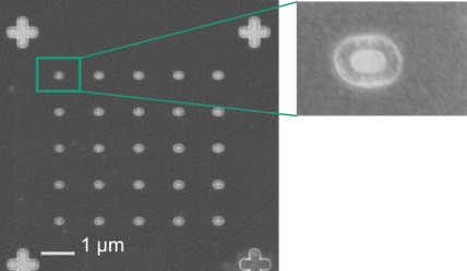 Strukturierung von 50 nm dicken Parylene-Schichten zur Immobilisierung von DNA-Origami im EU-Projekt DeDNAeD Min. Strukturabmessungen ~ 95 x 150 nm dednaed.eu.