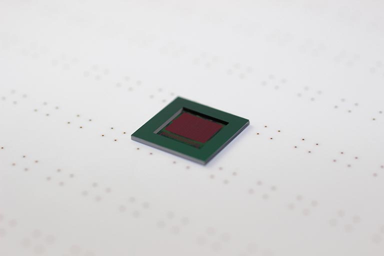 Fabricated multifunctional MEMS on a ceramic interposer with vertical interconnects. Fabricated multifunctional MEMS on a ceramic interposer with vertical interconnects.