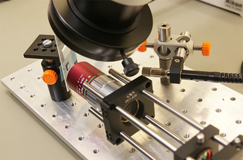 Photographic image of the test set up.