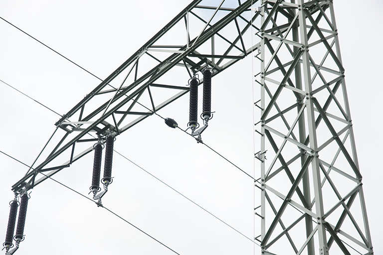 Autark sensor node on a power line.