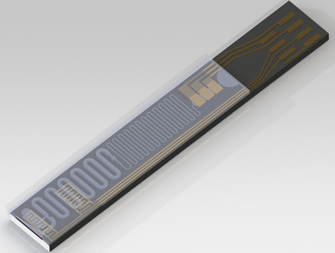 CAD model of the chip.