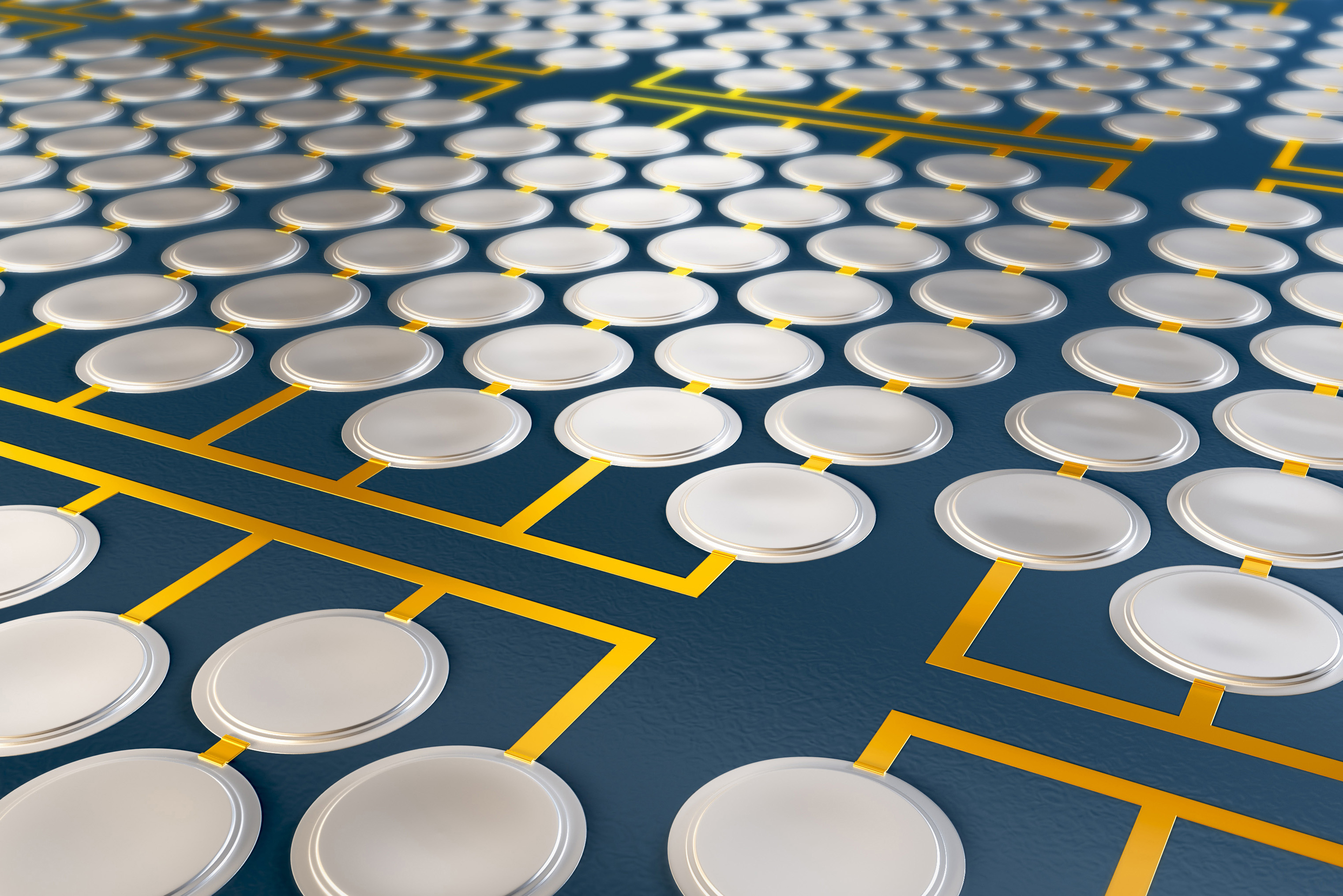 Capacitive micromachined ultrasound transducer (CMUT).  © Fraunhofer IPMS